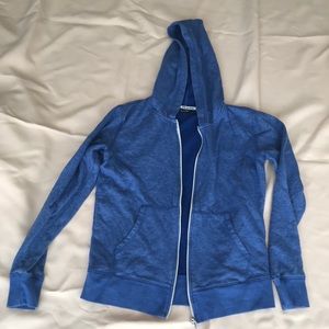 Blue hoodie